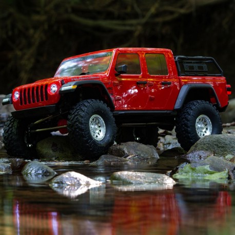 1/10 SCX10 III Jeep JT Gladiator with Portals RTR, Red