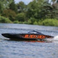 Blackjack 42" 8S Brushless Catamaran RTR: Black/Orange