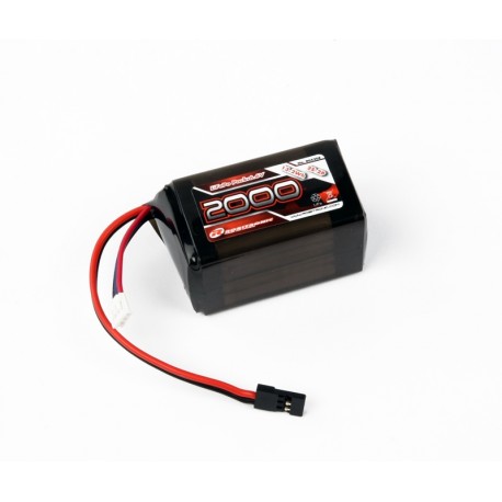 LiFe 6,6V 2000mAh, 2/3A Hump Size RX pack (EH)