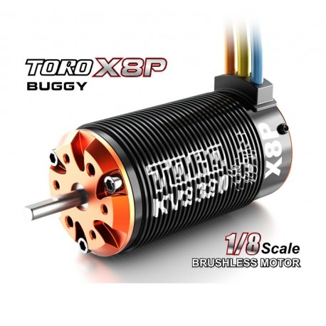 TORO X8P Buggy BL Motor Sensorless 6 Pole 18 Slot 7T, 2100KV
